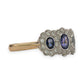 BRAND NEW | 18ct Y/W Gold Sapphire Trinity Ring Valuation $5,800