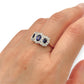 BRAND NEW | 18ct Y/W Gold Sapphire Trinity Ring Valuation $5,800
