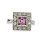 BRAND NEW | 18ct W/Gold Imperial Pink Sapphire Ring Valuation $12,850