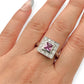 BRAND NEW | 18ct W/Gold Imperial Pink Sapphire Ring Valuation $12,850