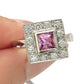 BRAND NEW | 18ct W/Gold Imperial Pink Sapphire Ring Valuation $12,850
