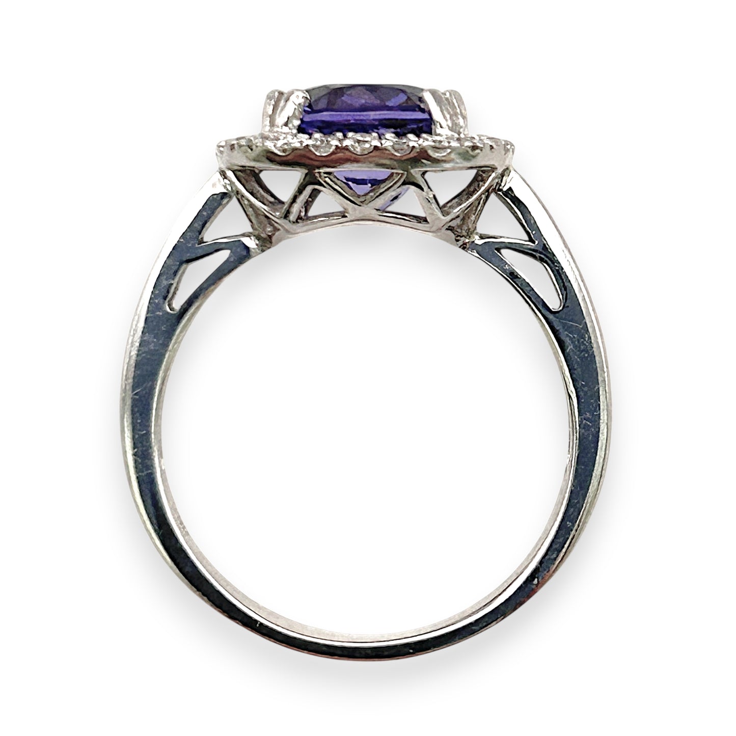 BRAND NEW | 18ct W/Gold Celestia Tanzanite Ring Valuation $9,200