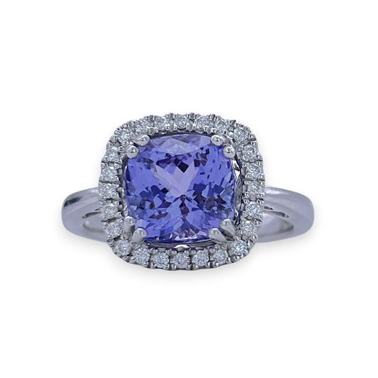 BRAND NEW | 18ct W/Gold Celestia Tanzanite Ring Valuation $9,200