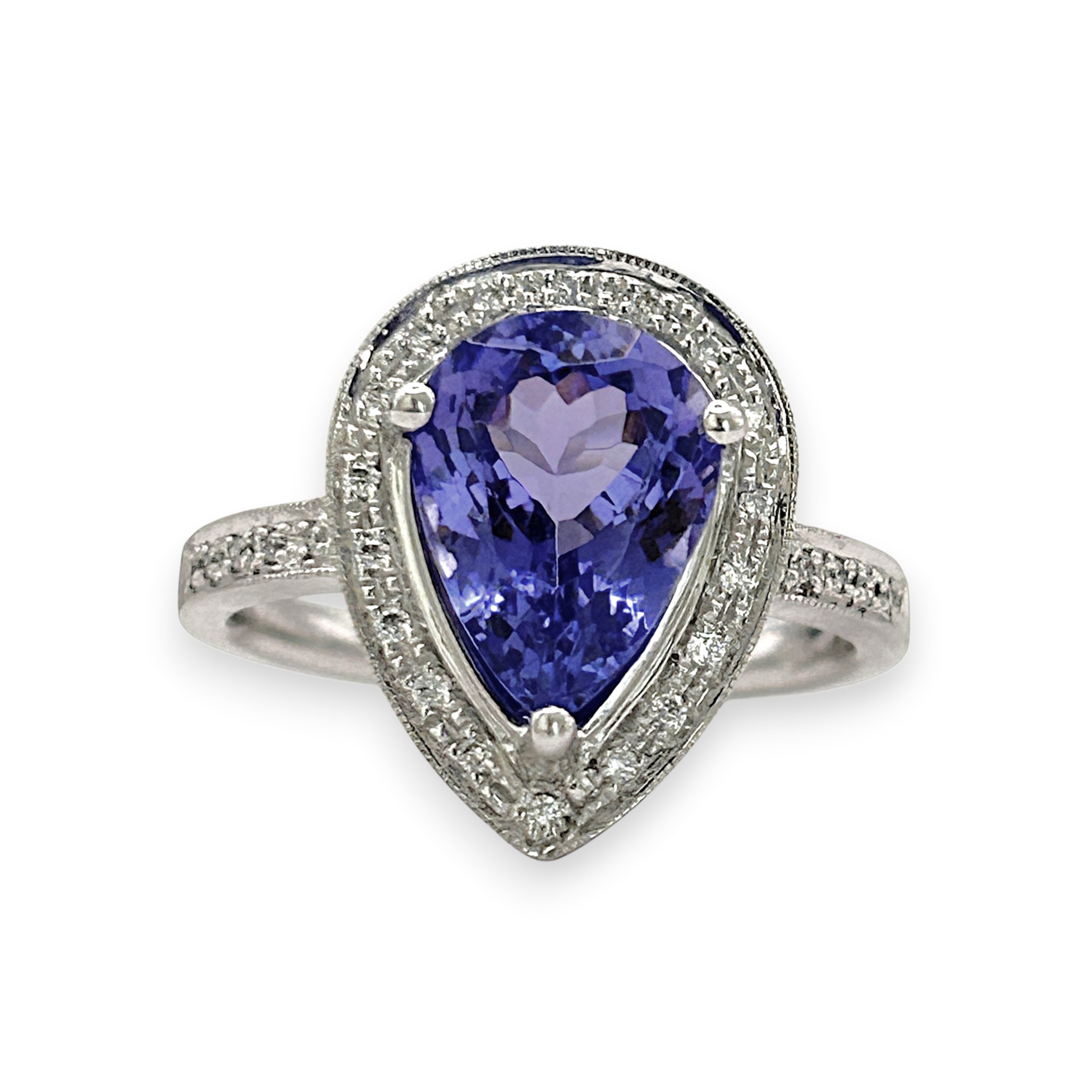 BRAND NEW | 18ct White Gold Celestial Violet Crown Ring Valuation $10 ...