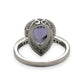 BRAND NEW | 18ct White Gold Celestial Violet Crown Ring Valuation $10,900
