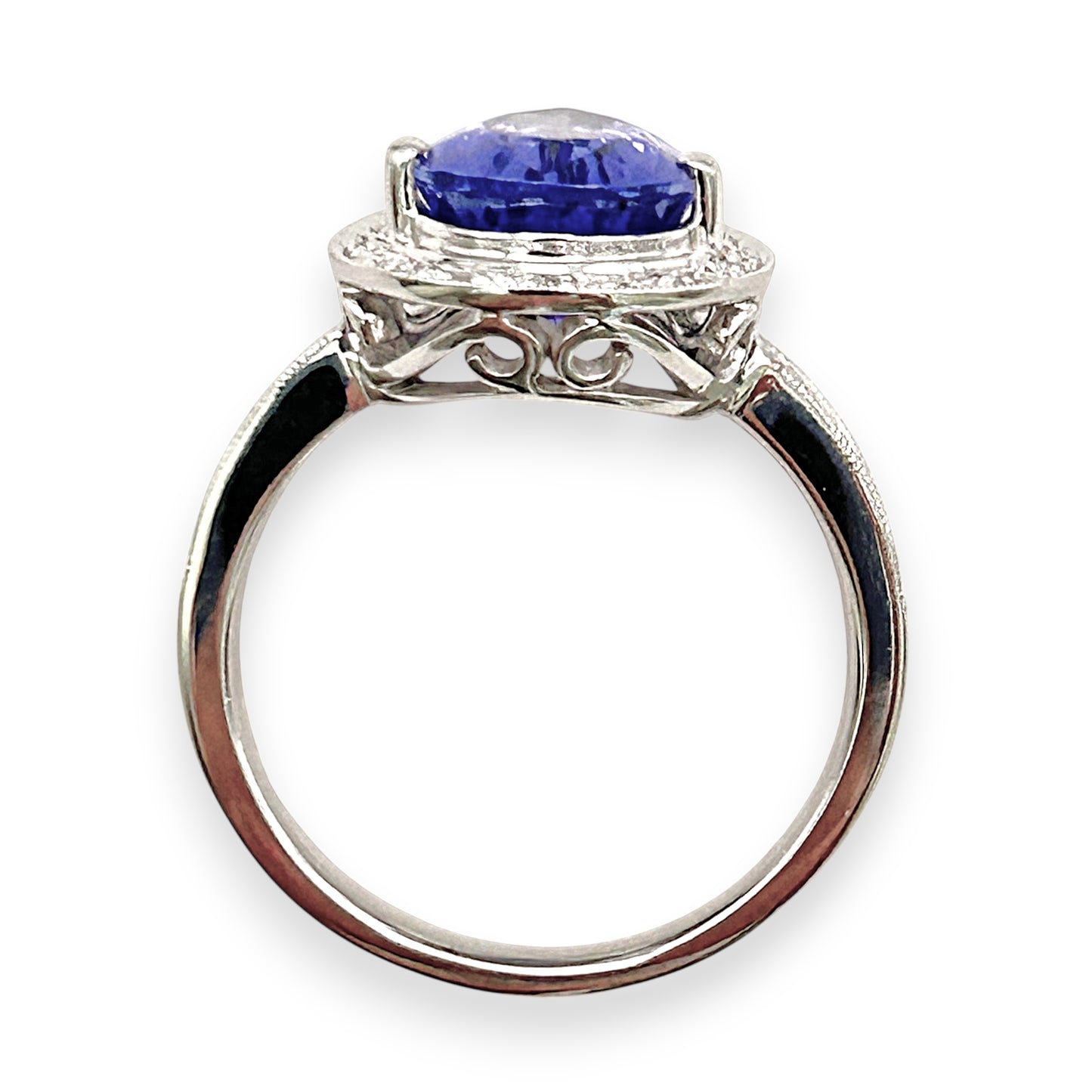 BRAND NEW | 18ct White Gold Celestial Violet Crown Ring Valuation $10,900