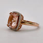 BRAND NEW | 9ct Rose Gold Blush Petal Morganite Ring Valuation $2,900