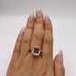 BRAND NEW | 9ct Rose Gold Blush Petal Morganite Ring Valuation $2,900