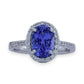 BRAND NEW | 18ct  White Gold Celestine Tanzanite Ring Valuation $7,700