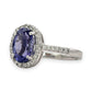 BRAND NEW | 18ct  White Gold Celestine Tanzanite Ring Valuation $7,700