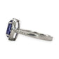 BRAND NEW | 18ct  White Gold Celestine Tanzanite Ring Valuation $7,700