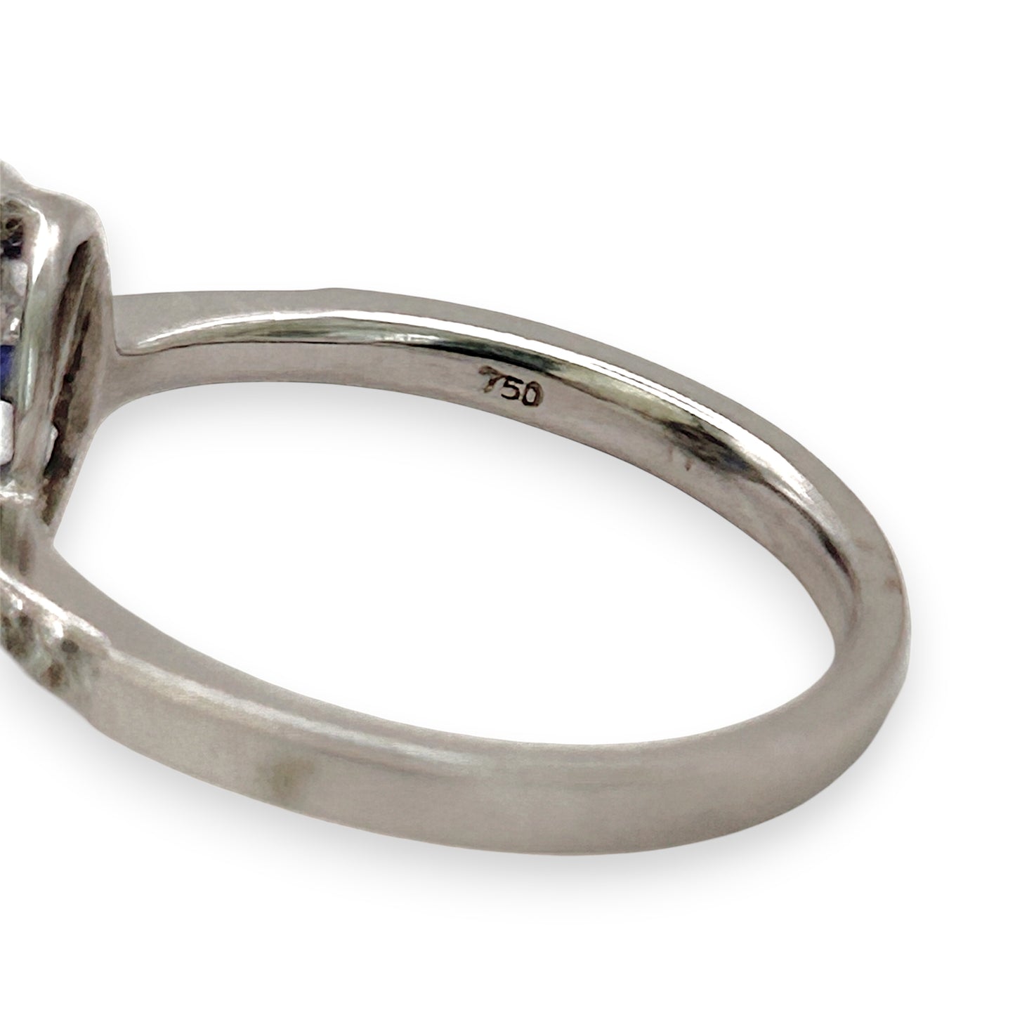 BRAND NEW | 18ct  White Gold Celestine Tanzanite Ring Valuation $7,700