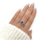 BRAND NEW | 18ct  White Gold Celestine Tanzanite Ring Valuation $7,700