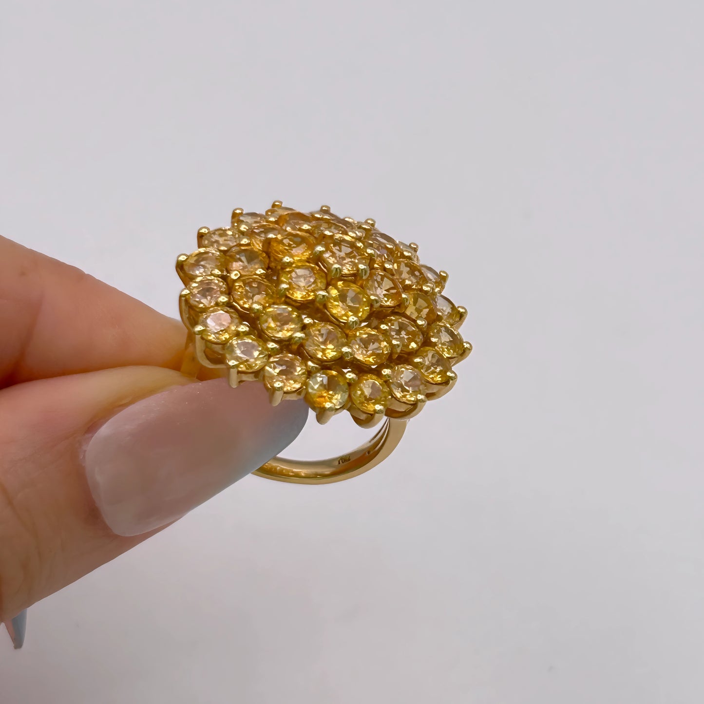 BRAND NEW | 18ct Gold Ring Imperial Ember Sapphire Valuation $16,700