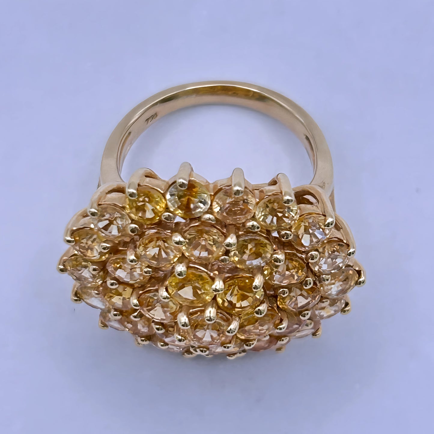 BRAND NEW | 18ct Gold Ring Imperial Ember Sapphire Valuation $16,700