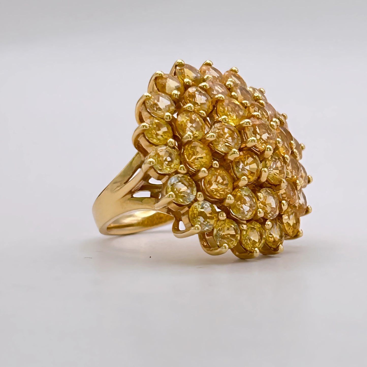 BRAND NEW | 18ct Gold Ring Imperial Ember Sapphire Valuation $16,700