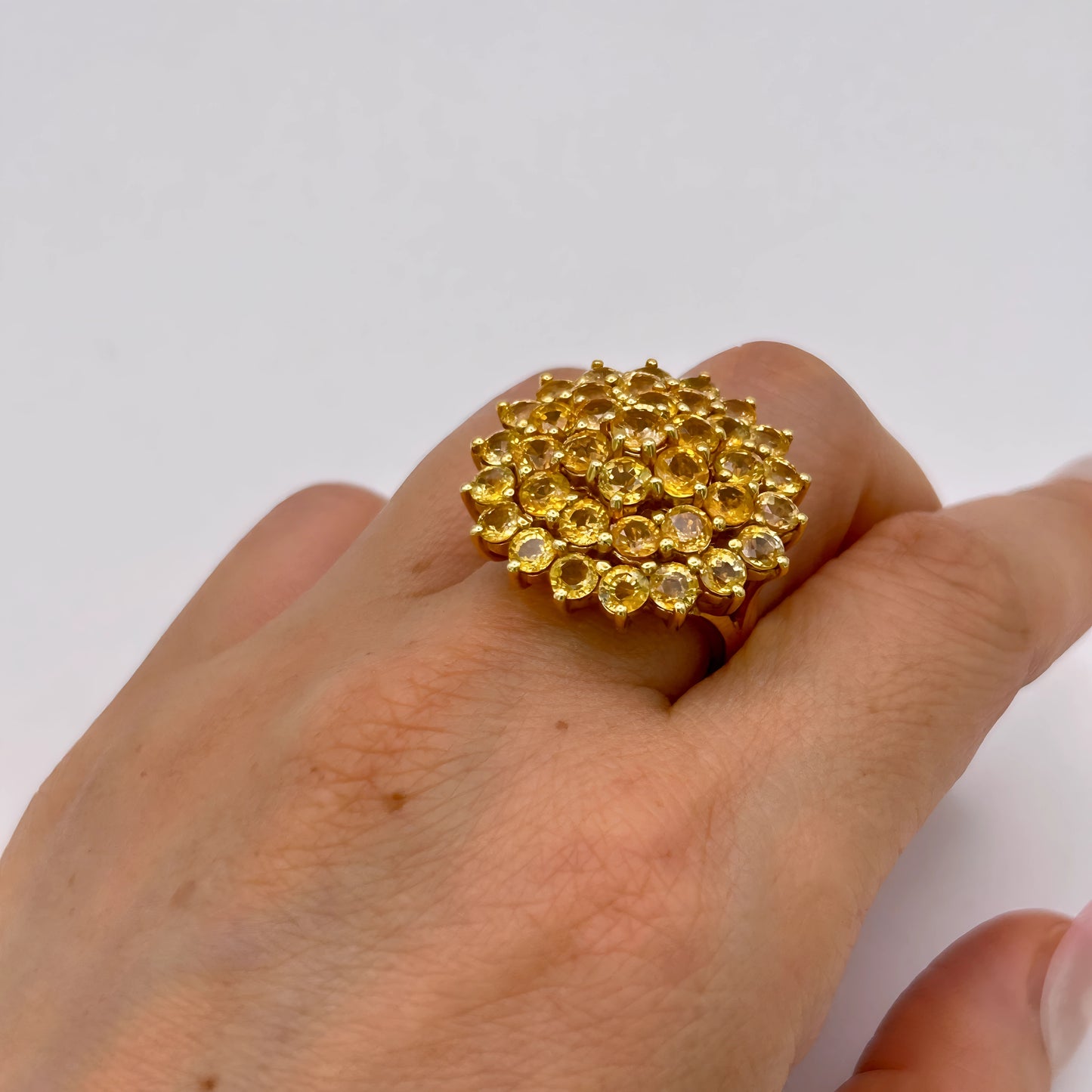 BRAND NEW | 18ct Gold Ring Imperial Ember Sapphire Valuation $16,700