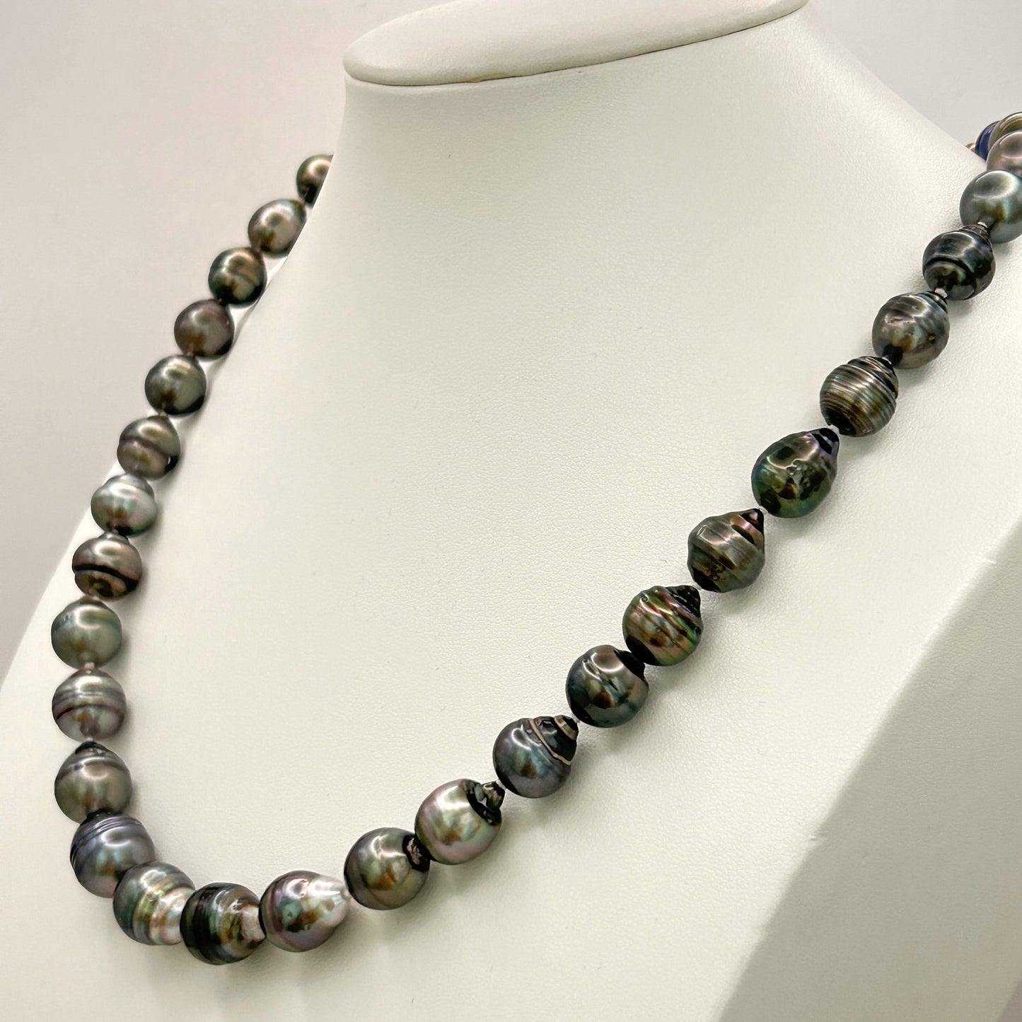 BRAND NEW | South Sea Tahitian Pearl Necklace - Dark Mirage