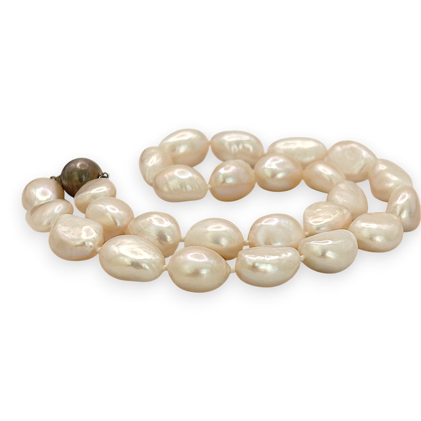 NZGD | Freshwater Baroque Pearl Necklace - Ivory Shade 43cm