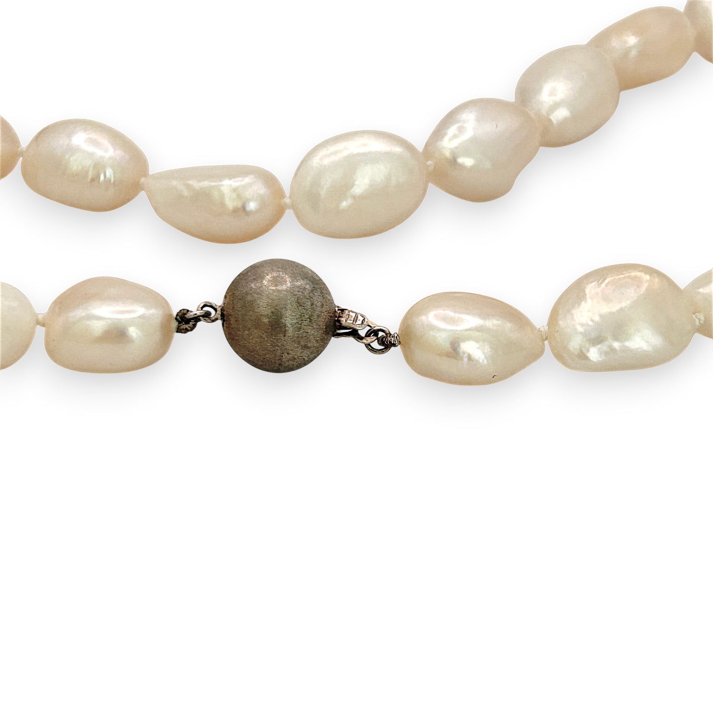 NZGD | Freshwater Baroque Pearl Necklace - Ivory Shade 43cm
