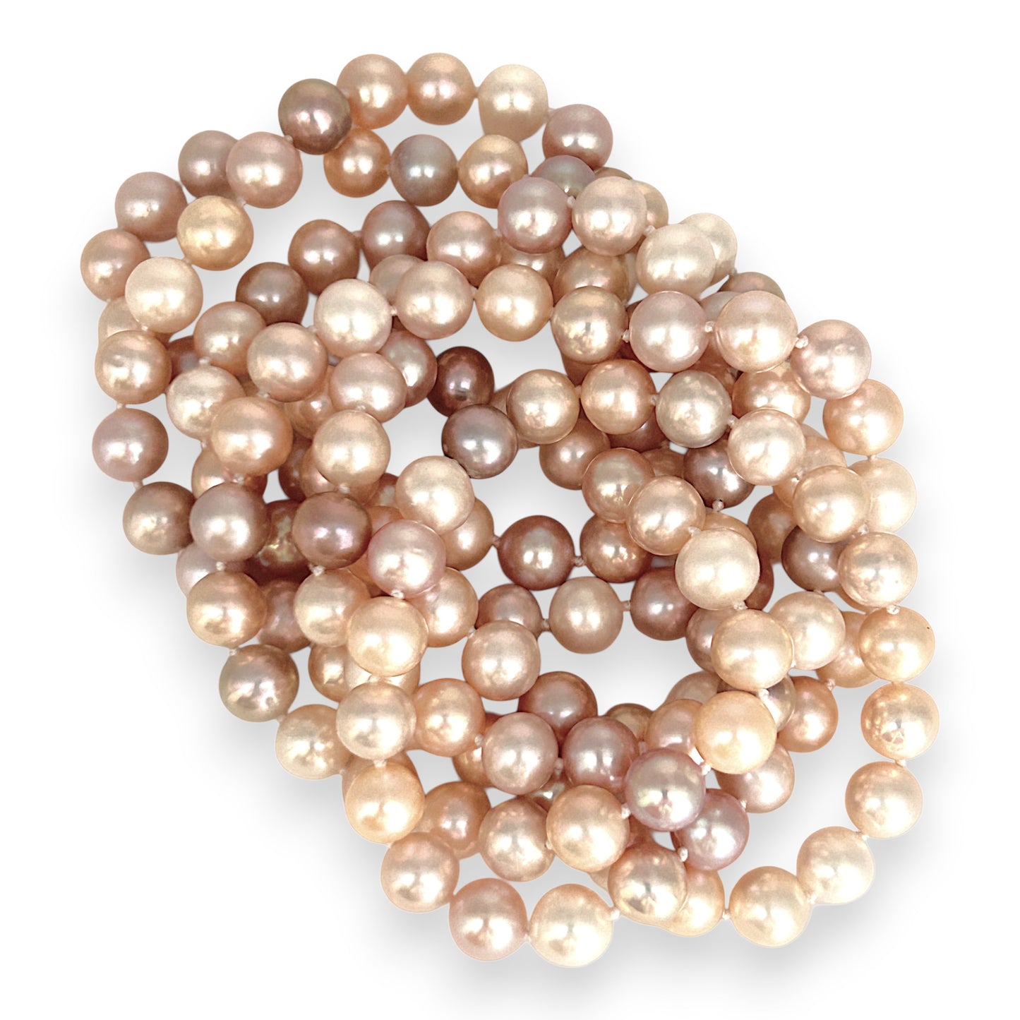 BRAND NEW | Multicolour Freshwater Pearl Necklace - Petal‑Glow Pearl Rope