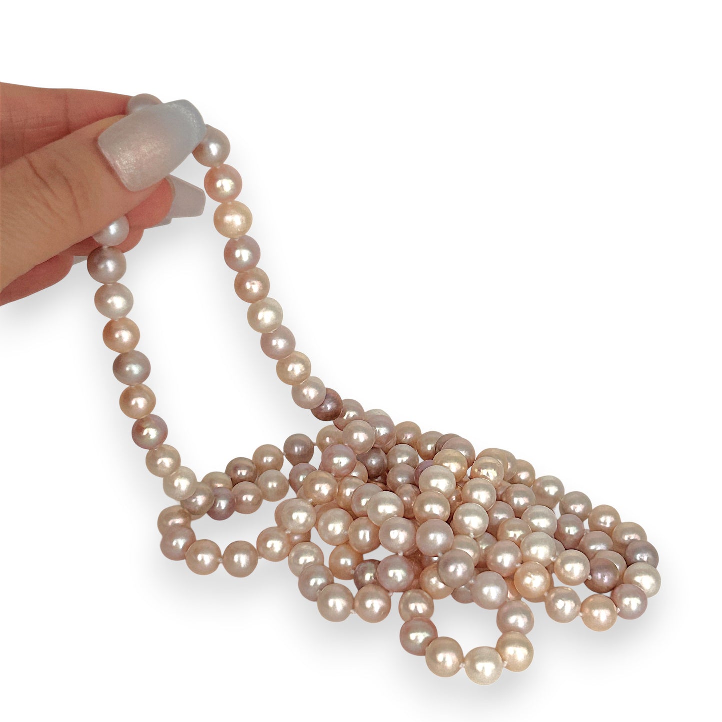 BRAND NEW | Multicolour Freshwater Pearl Necklace - Petal‑Glow Pearl Rope