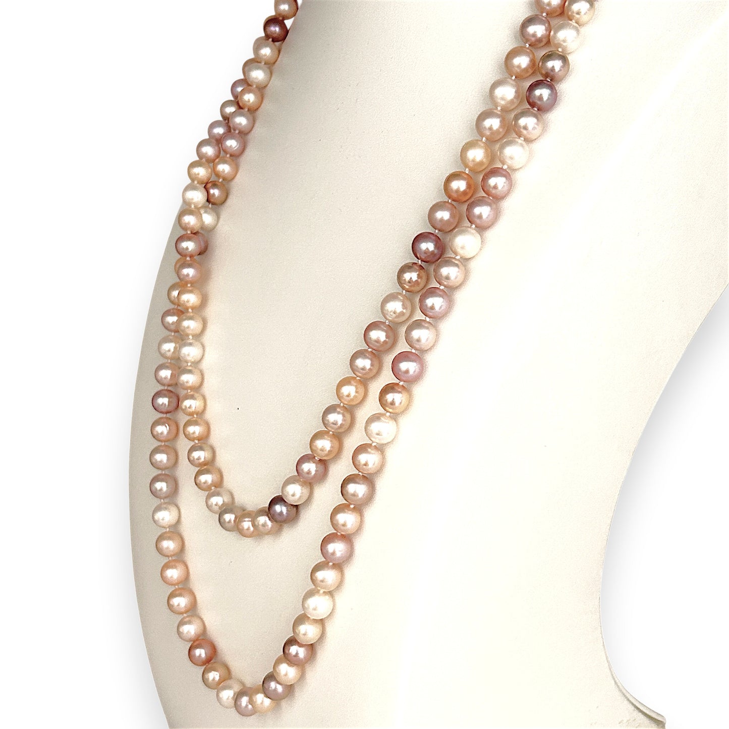 BRAND NEW | Multicolour Freshwater Pearl Necklace - Petal‑Glow Pearl Rope