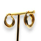 GOLD DEAL | FLASH SALE 9ct Gold Round Duo Hoop Earrings