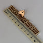 NZGD | 9ct Rose Gold Vintage Gold Heart‑Lock Bracelet 19cm