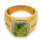 GOLD DEAL |18kt Gold Empire Green Radiance Ring Valuation $6,550