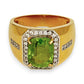 GOLD DEAL |18kt Gold Empire Green Radiance Ring Valuation $6,550