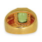 GOLD DEAL |18kt Gold Empire Green Radiance Ring Valuation $6,550