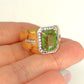 GOLD DEAL |18kt Gold Empire Green Radiance Ring Valuation $6,550