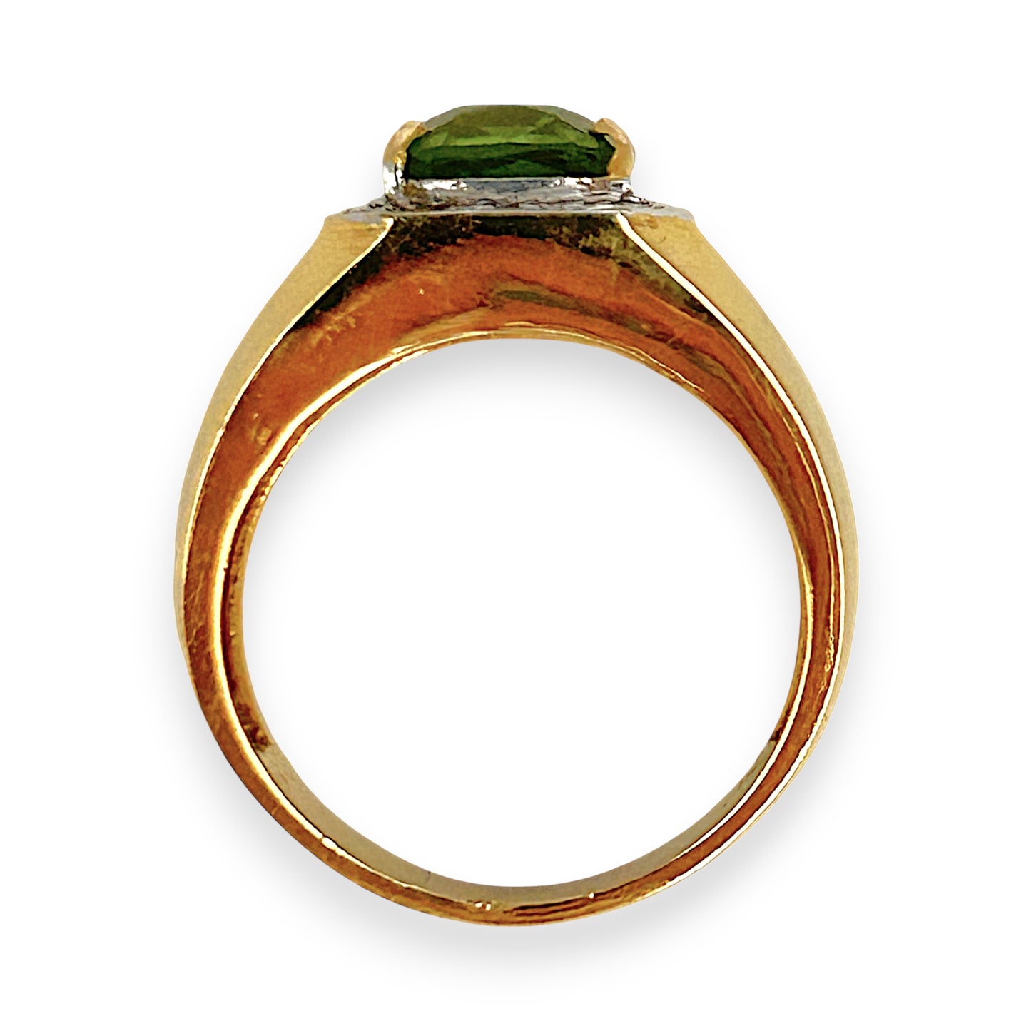 GOLD DEAL |18kt Gold Empire Green Radiance Ring Valuation $6,550