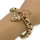 NZGD | 9ct Gold Bracelet with Heart Padlock Valuation $11,500 - Eternal Bloom