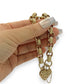 NZGD | 9ct Gold Bracelet with Heart Padlock Valuation $11,500 - Eternal Bloom