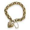 NZGD | 9ct Gold Bracelet with Heart Padlock Valuation $11,500 - Eternal Bloom