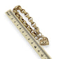 NZGD | 9ct Gold Bracelet with Heart Padlock Valuation $11,500 - Eternal Bloom