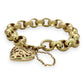 NZGD | 9ct Gold Bracelet with Heart Padlock Valuation $11,500 - Eternal Bloom
