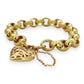 NZGD | 9ct Gold Bracelet with Heart Padlock Valuation $11,500 - Eternal Bloom