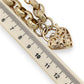 NZGD | 9ct Gold Bracelet with Heart Padlock Valuation $11,500 - Eternal Bloom