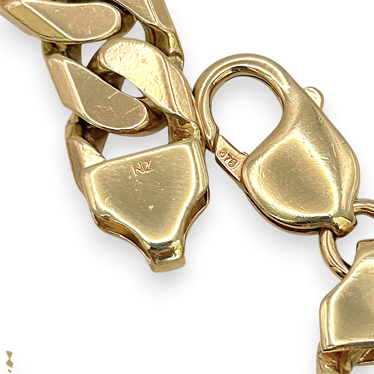 NZGD | 9ct Gold Curbline Titan Bracelet Valuation $14,350