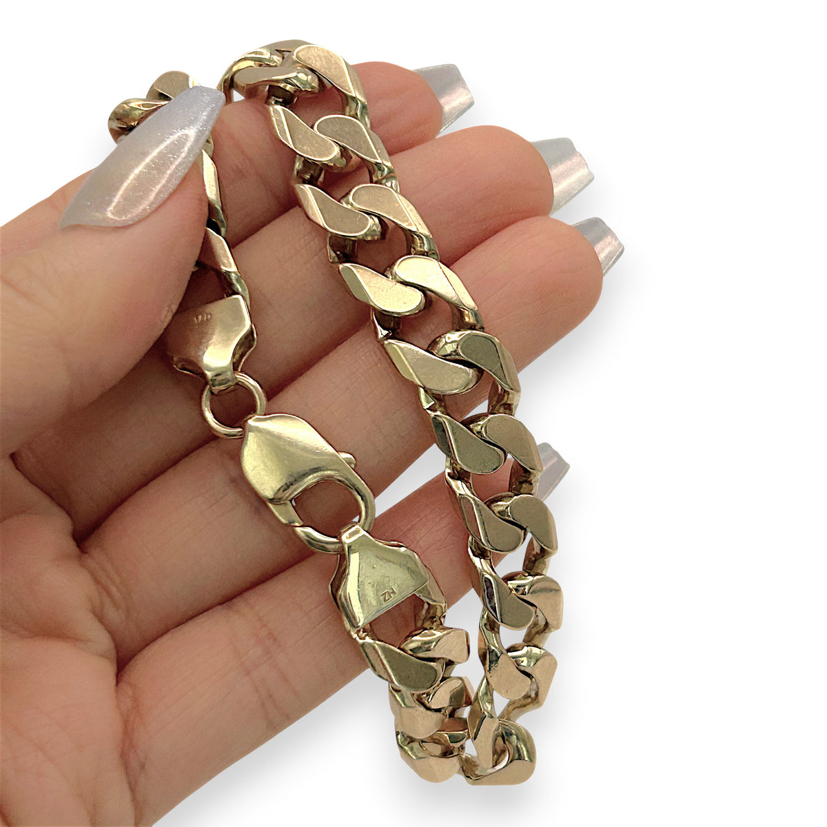 NZGD | 9ct Gold Curbline Titan Bracelet Valuation $14,350