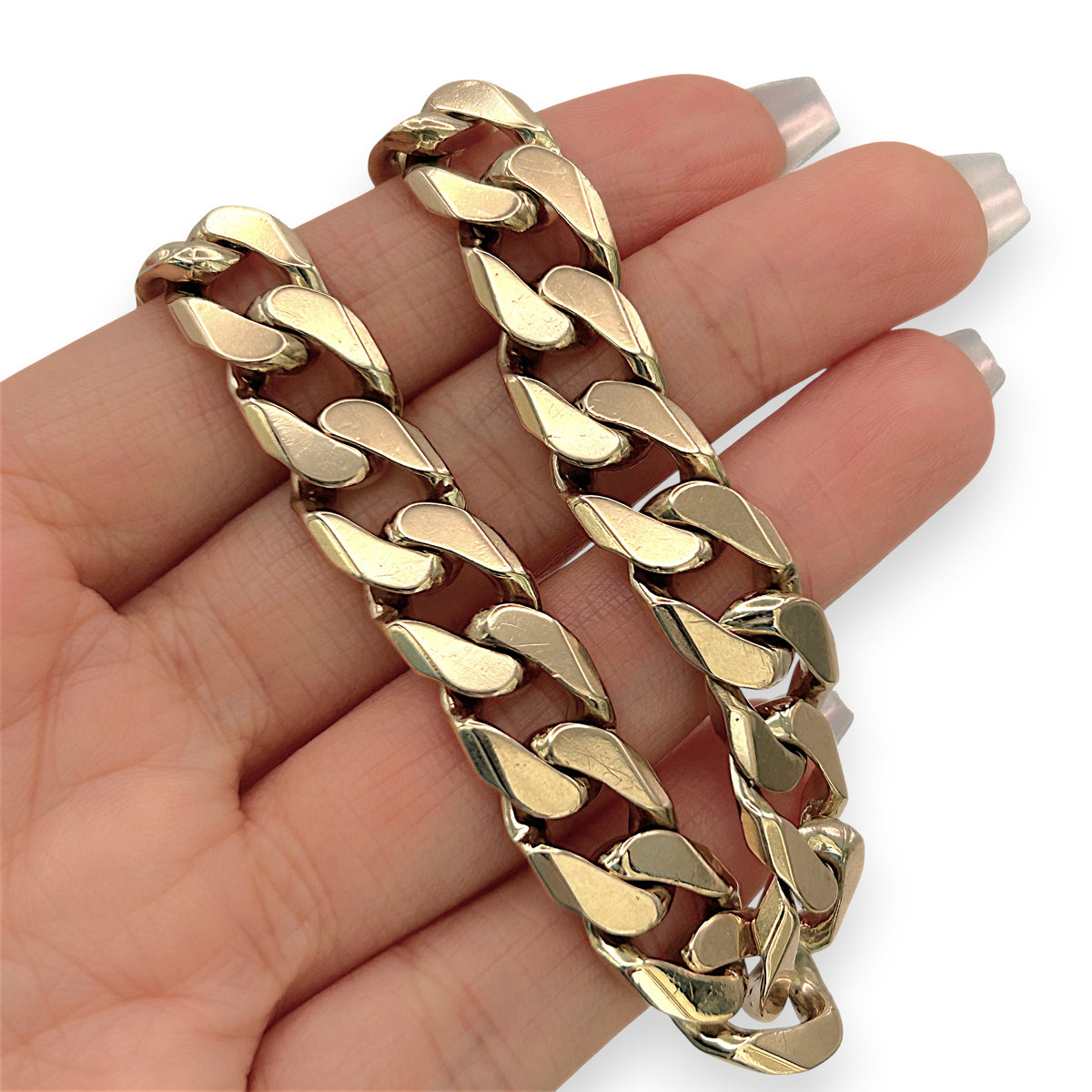 NZGD | 9ct Gold Curbline Titan Bracelet Valuation $14,350