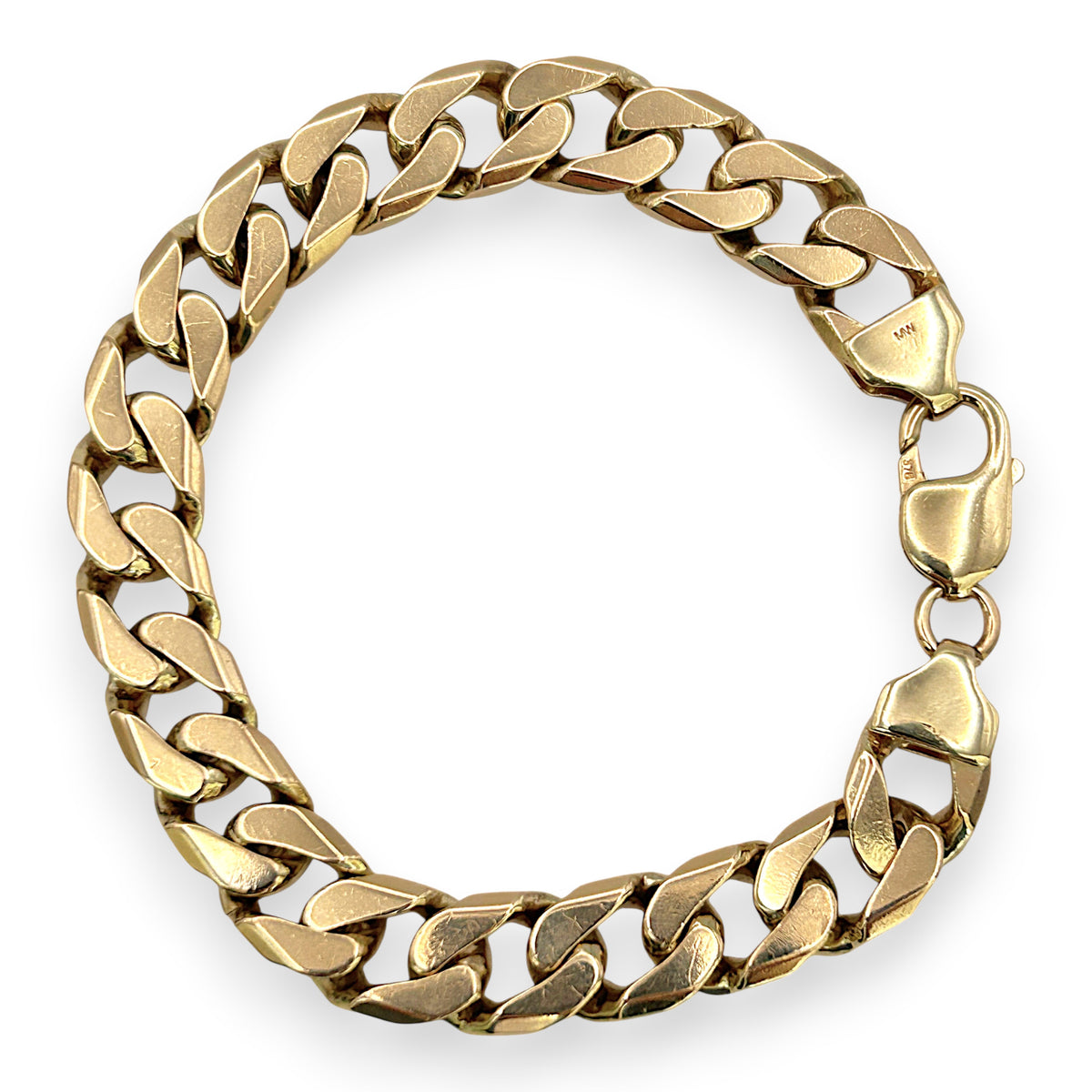 NZGD | 9ct Gold Curbline Titan Bracelet Valuation $14,350