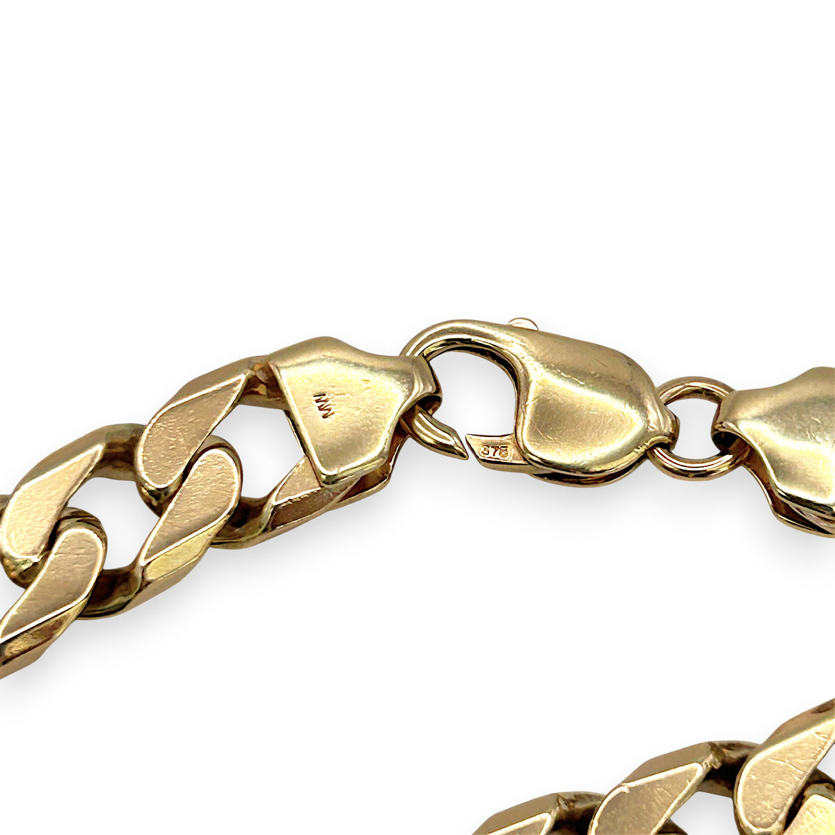 NZGD | 9ct Gold Curbline Titan Bracelet Valuation $14,350
