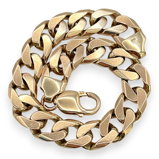 NZGD | 9ct Gold Curbline Titan Bracelet Valuation $14,350