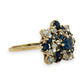 NZGD | 9ct Gold Midnight Starburst Sapphire Ring Valuation $2,800