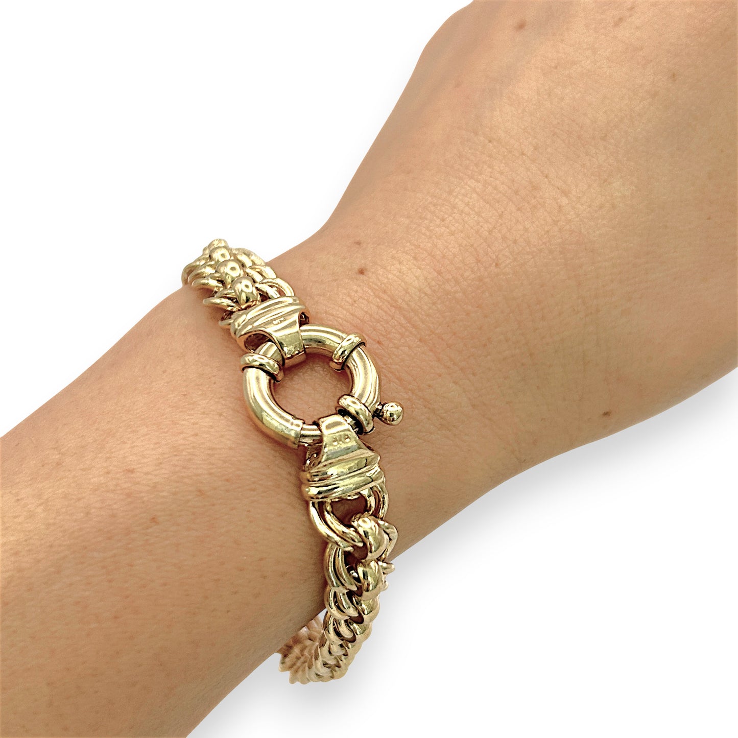 NZGD| 9ct Gold Legacy Rollo Link Chain & Bracelet Set Valuation $30,900