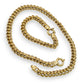 NZGD| 9ct Gold Legacy Rollo Link Chain & Bracelet Set Valuation $30,900